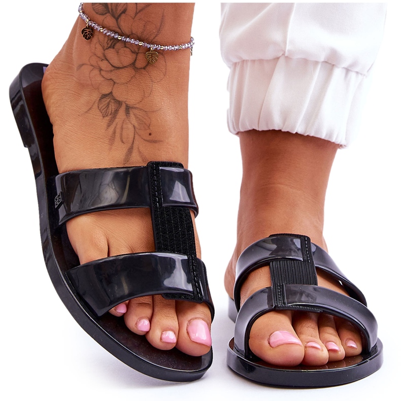 Ženski veganski flip -flops Zaxy JJ285263 crno