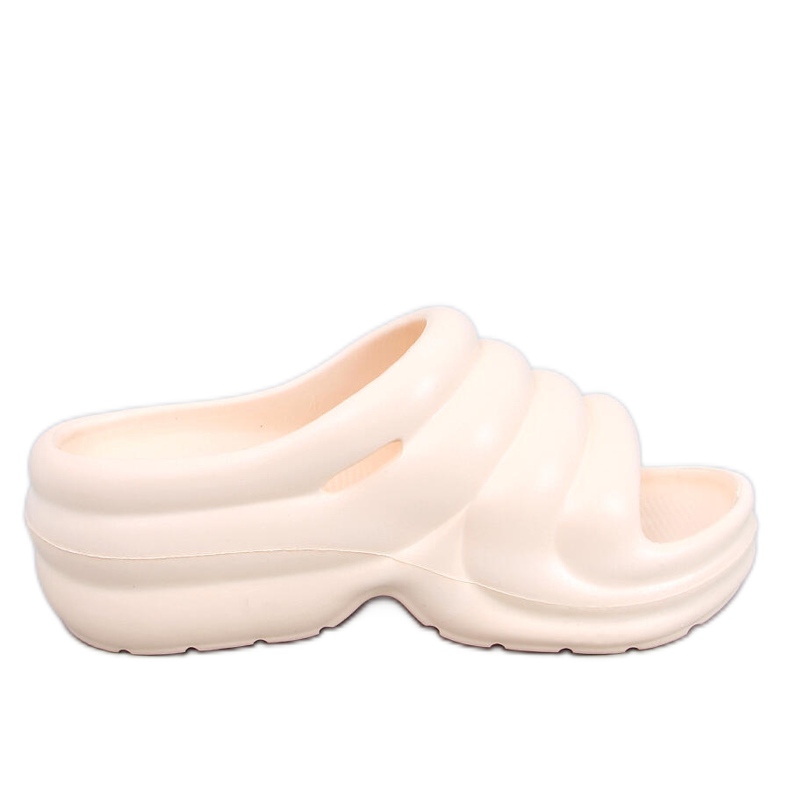 Brassie Beige japanke od pjene na platformu - svijetlo bež