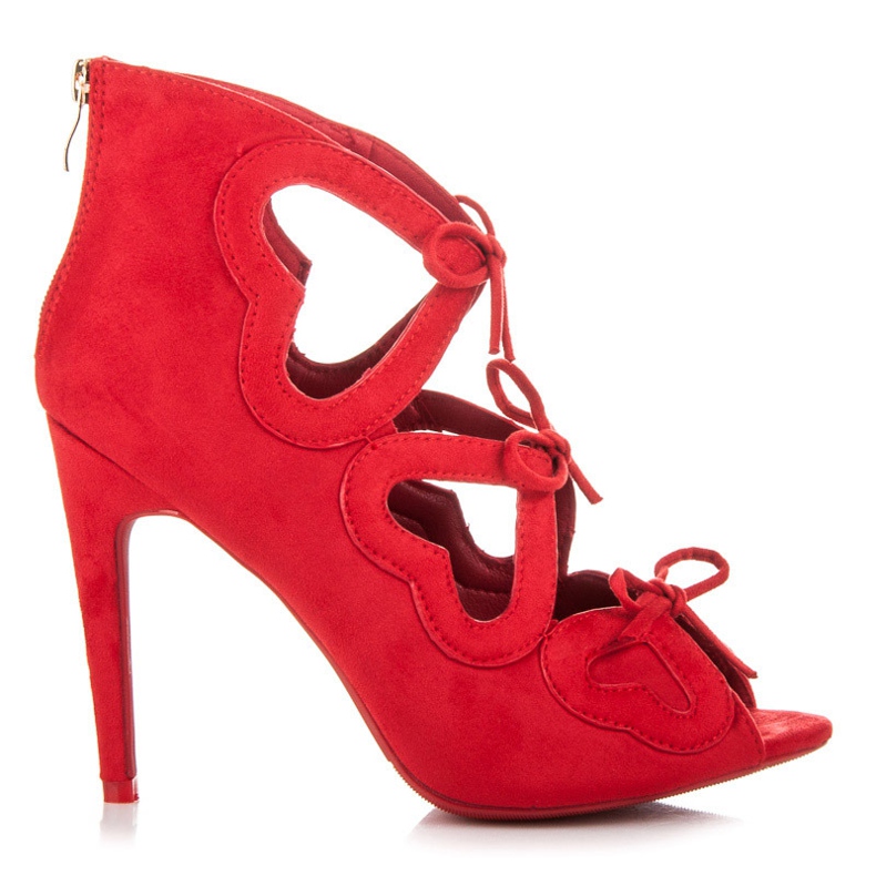 Vices Ženske sandale na vezanje crvena