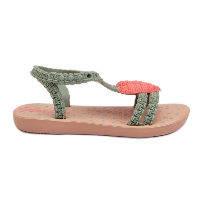 Dječje sandale sa srcem 81997 Ipanema My First Baby Green zelena