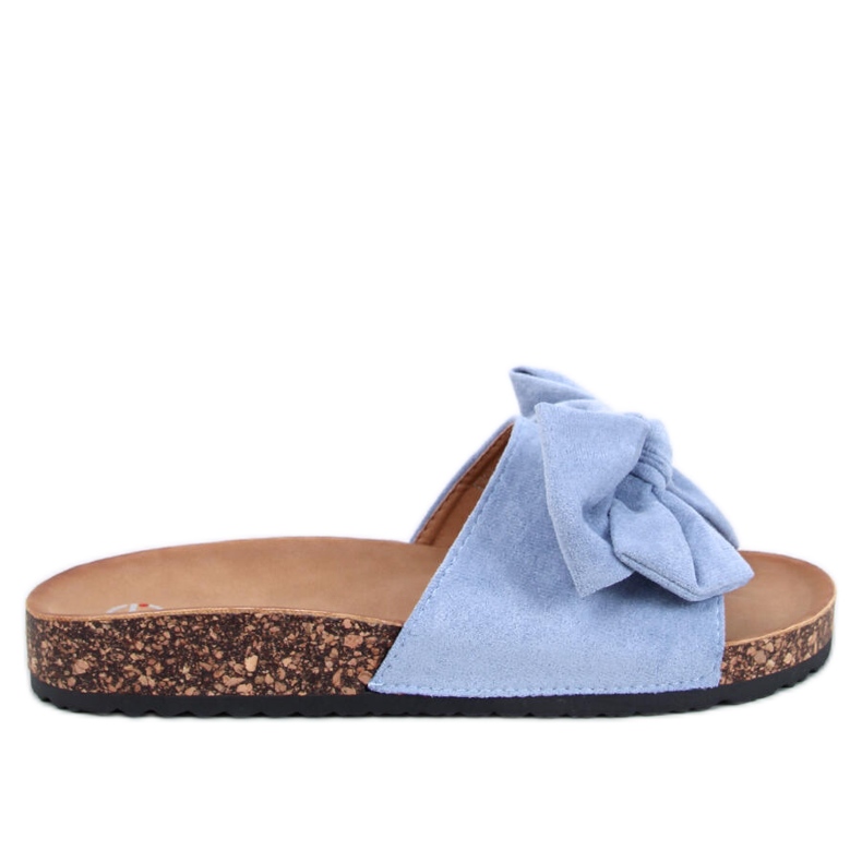 Keitas Papuče od plavog pluta s mašnom plava
