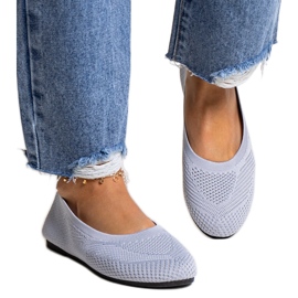 Yafia balerinke od sive tkanine siva