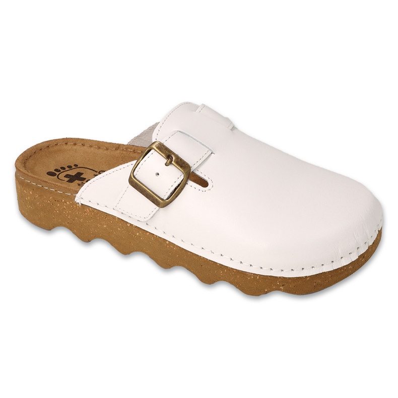 Dr.ORTO Befado ženske papuče s kožnim donjim dijelom 179D004 bijele bijela