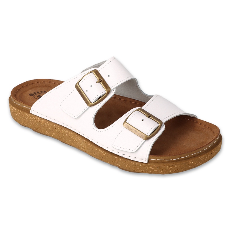 Dr.ORTO Befado muške papuče, kožni donji dio, 179M003, bijela