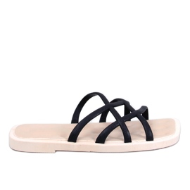 Gomis crne gumene japanke crna