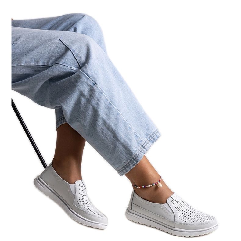 Vinceza bijele kožne cipele bijela