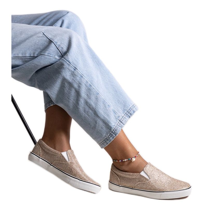 Zlatne sjajne Lublubah tenisice zlatna