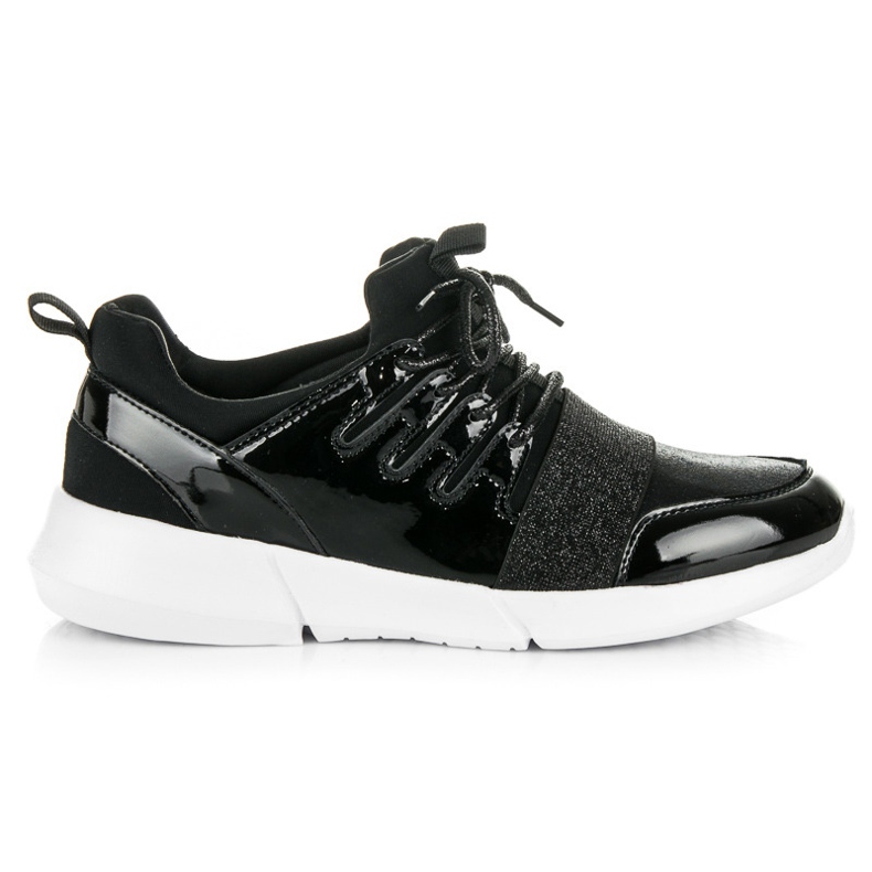 Lakirane sportske cipele crno