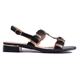 Elegantne crne ženske sandale crna