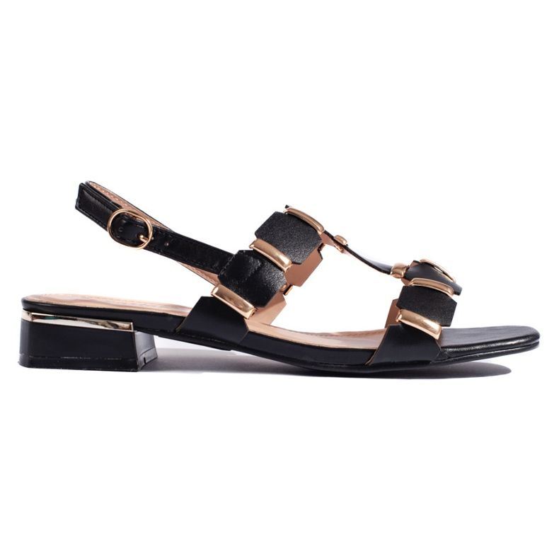 Elegantne crne ženske sandale crno