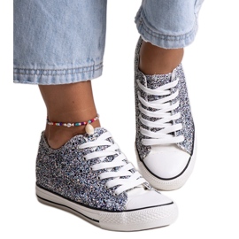 Crne sjajne Jadwa visoke tenisice crna