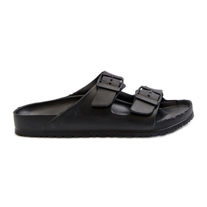 Muške lagane pjenaste japanke s kopčama, crne boje Avatara crno