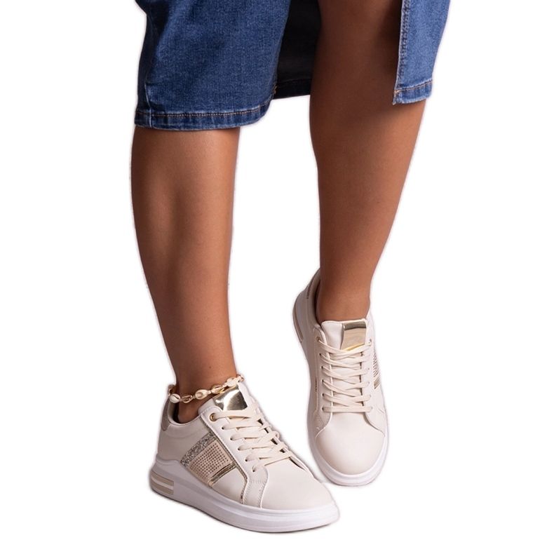 Bež tenisice ukrašene Xarles kamenčićima