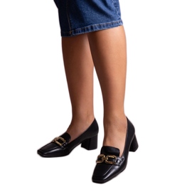 Crne cipele s četvrtastim vrhom iz Alhene crna