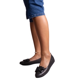 Crne sjajne Binney balerinke crna