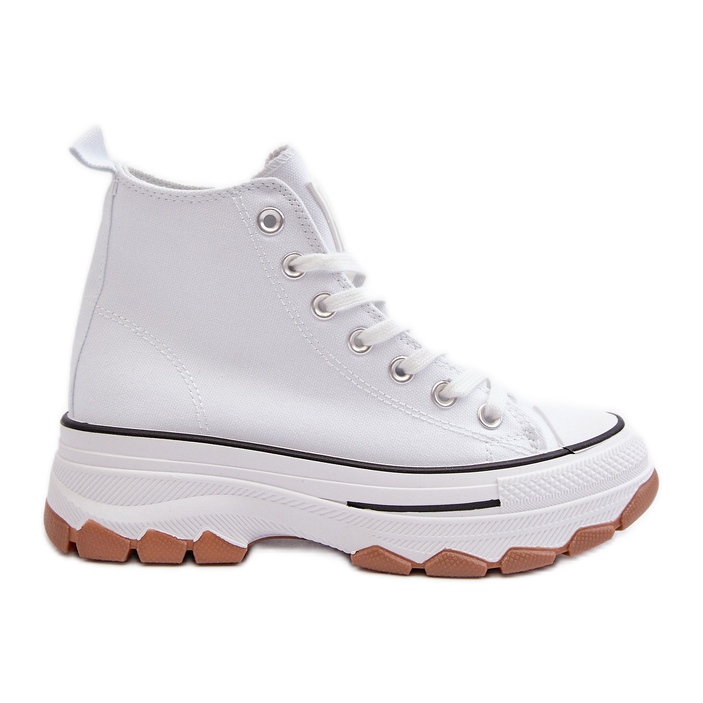 Ženske tenisice s visokom platformom bijele Valvia bijela