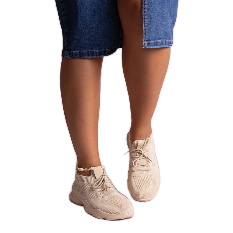 Madi tenisice od bež tkanine