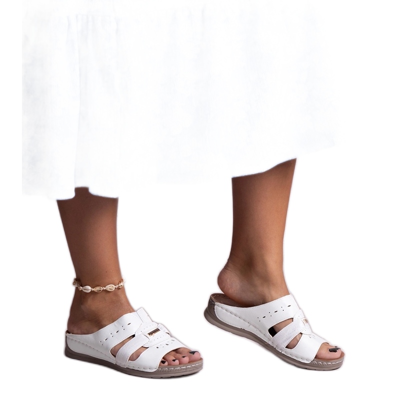 Bijele klasične Karime japanke bijela