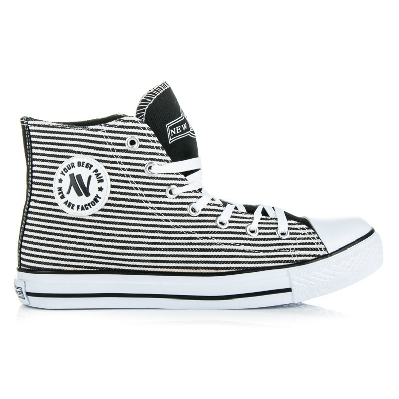 New Age visoke tenisice bijela crno