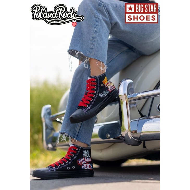 Ženske tenisice - 30. Pol 'and'Rock x Big Star OO274A701 - Predbilježba crno