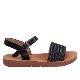 Salinon crne sandale u boho stilu crna