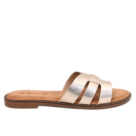 Charnes Gold ženske japanke zlatni