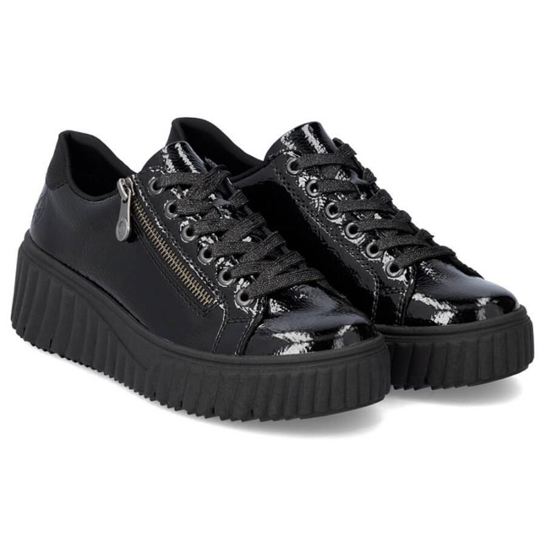 Rieker W N2501-00 crne cipele na wedges crno