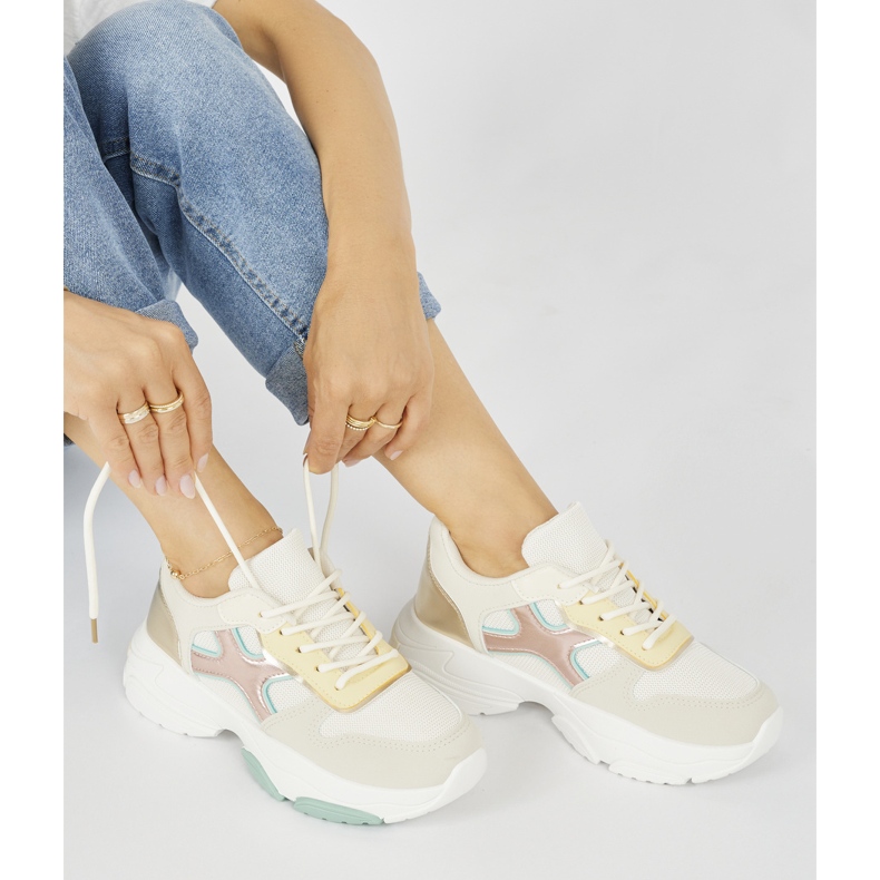 Seastar Ženske zlatne tenisice bež