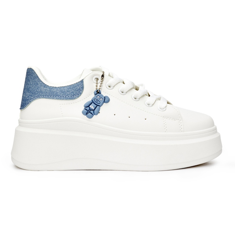 Ženske bijele cipele s platformom bijela