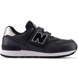 New Balance tenisice s čičak kopčom PV574FM crna