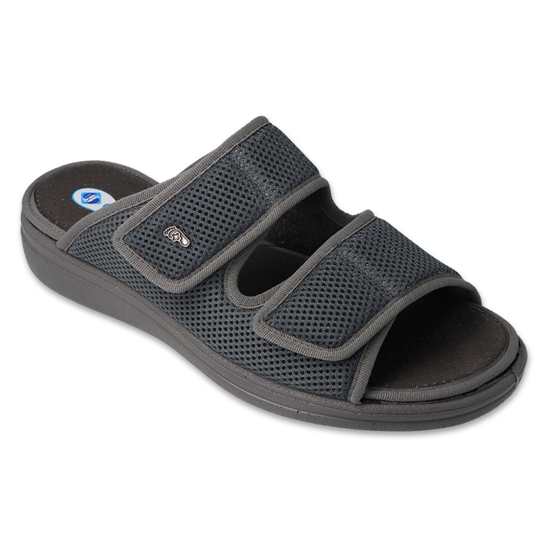 Befado Dr.ORTO muške papuče s antibakterijskim pu uloškom 083M002 sive siva