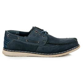 New Age Loaferice s vezanjem plava