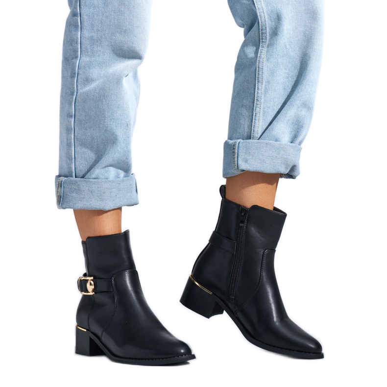 Crne elegantne gležnjače crno