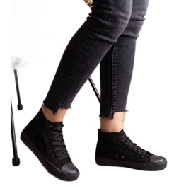 Crne visoke Raffie tenisice crna