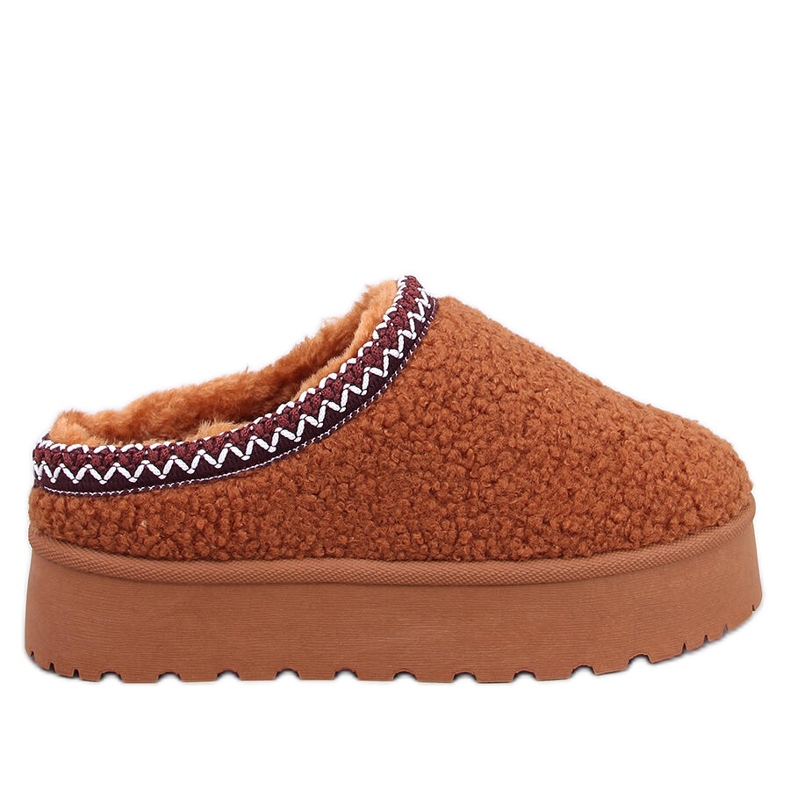 Kratke čizme za snijeg s Lamb Camel smeđa