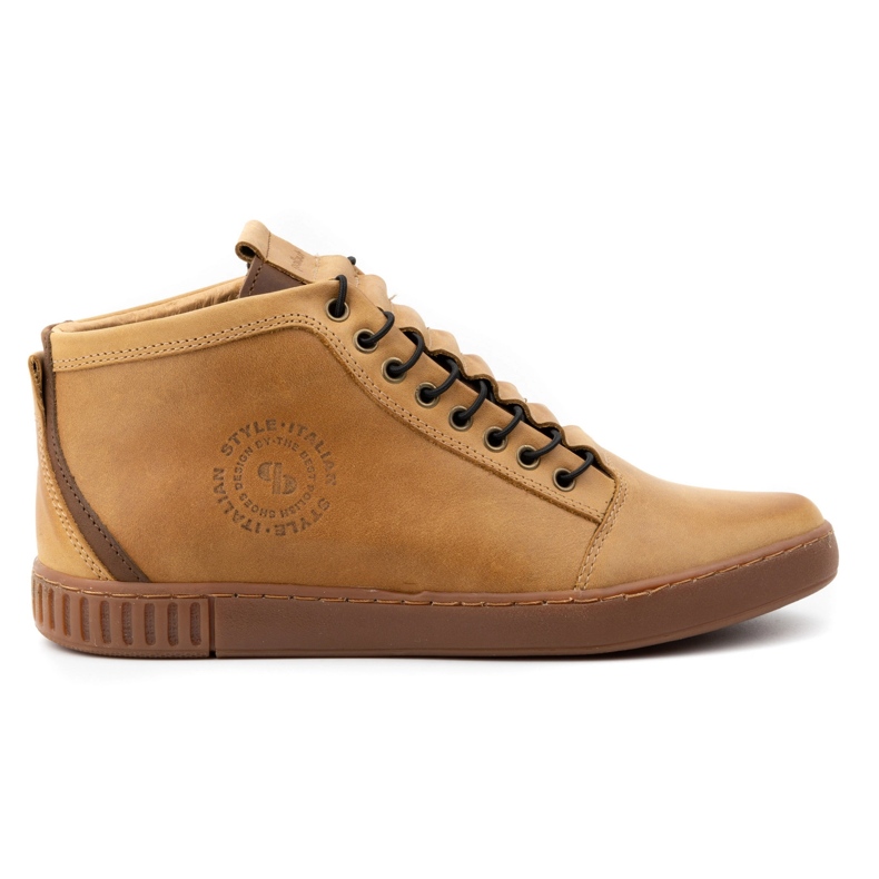 Polbut Muške izolirane kožne gležnjače 2122 smeđe smeđa