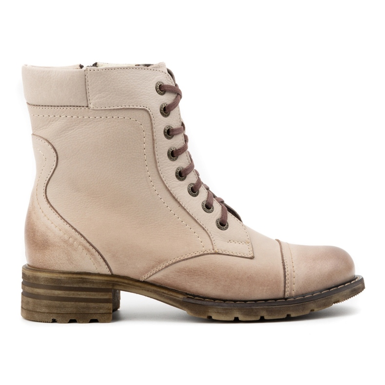 Olivier Ženske kožne čizme, izolirane zimske čizme, 226BB, bež