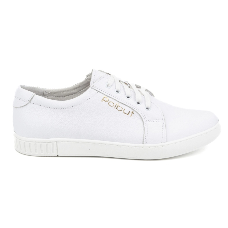 Polbut Muške kožne cipele 320/2 bijele boje bijela