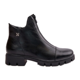 Izolirane ženske čizme od eko kože Black Verietta crna