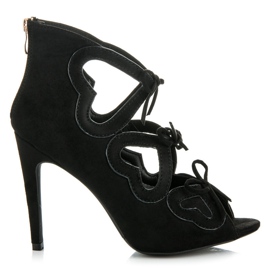 Vices Ženske sandale na vezanje crno