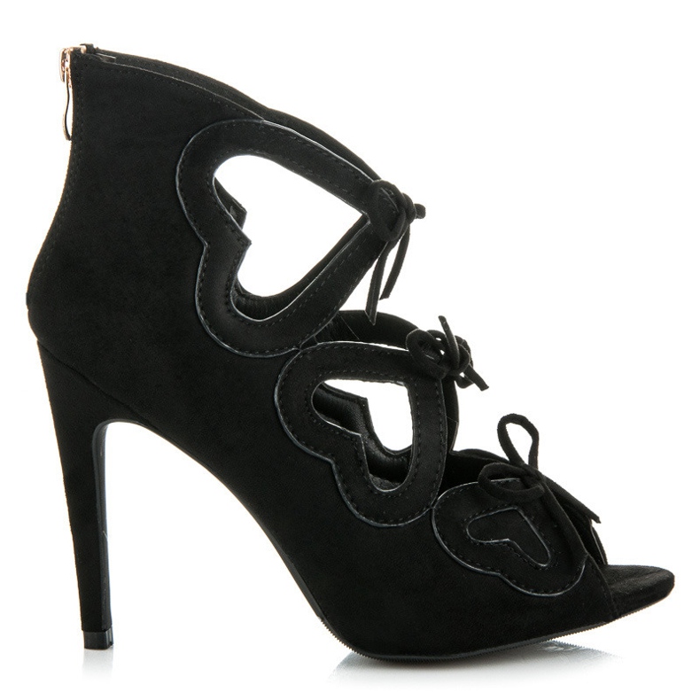 Vices Ženske sandale na vezanje crno