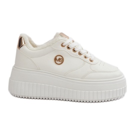 Ženske izolirane sportske tenisice s debelim potplatom, bijele Ardiele bijela