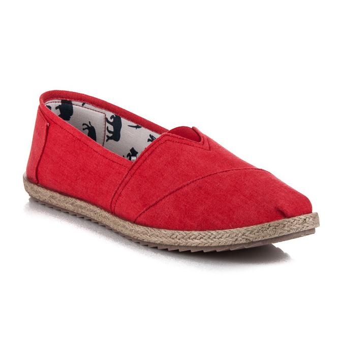 Mckeylor Klizne espadrile crvena