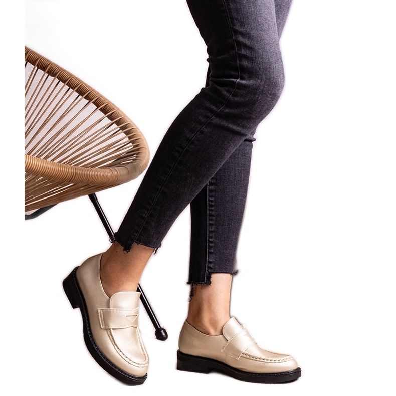 Zlatne elegantne natikače Élodie zlatna