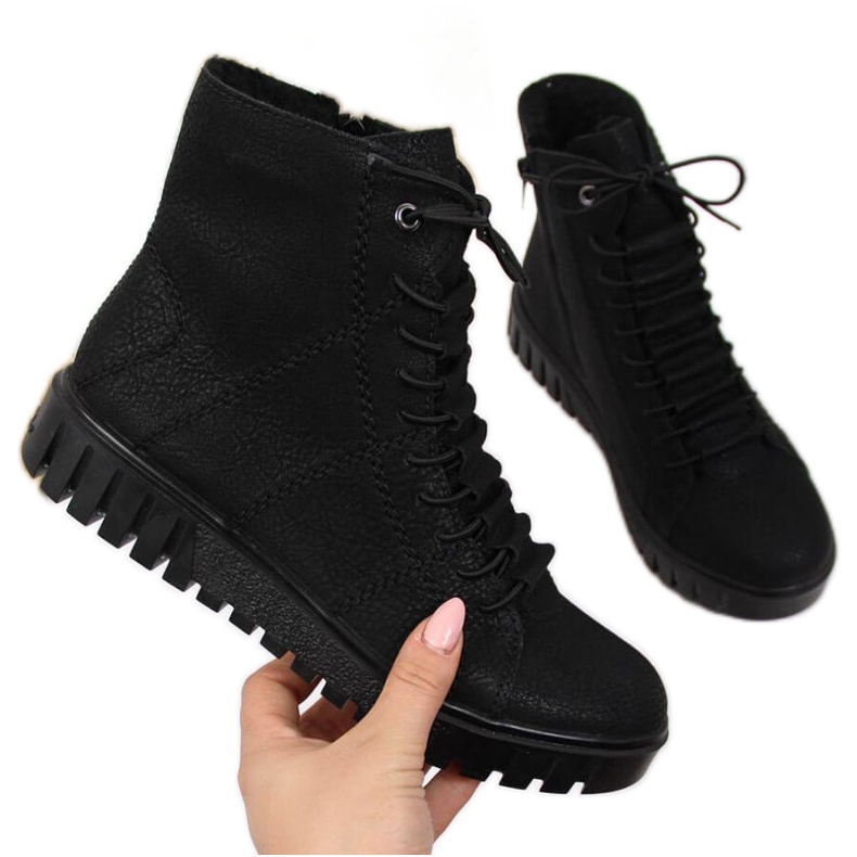 Rieker W R279B izolirane čizme, crne crno