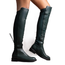 Duge zelene čizme od Polmapina eko kože zelena