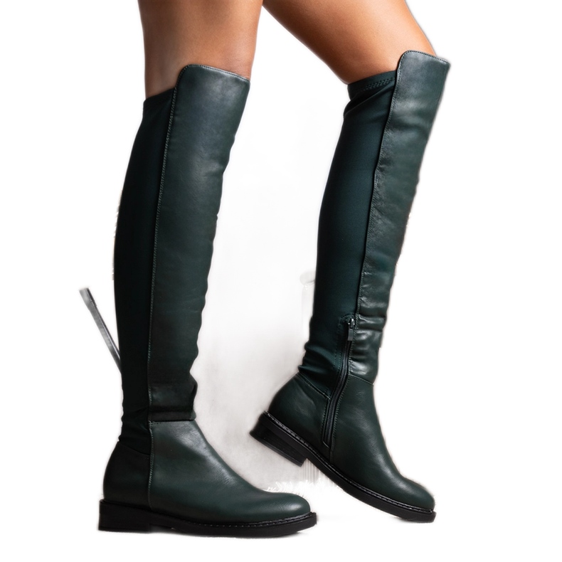 Duge zelene čizme od Polmapina eko kože zelena