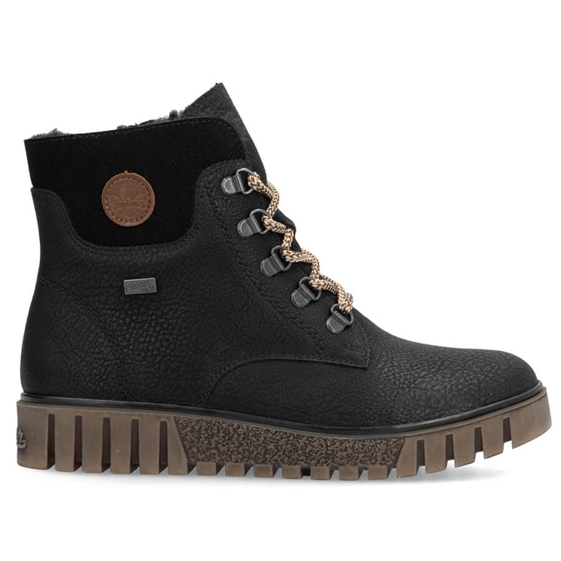 Vodootporne ženske crne čizme Rieker Y3433-00 crno