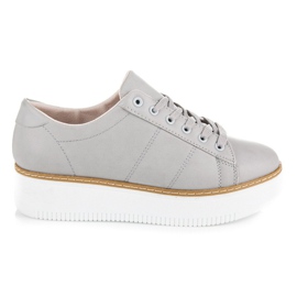 Vices Tenisice na vezanje na platformi siva