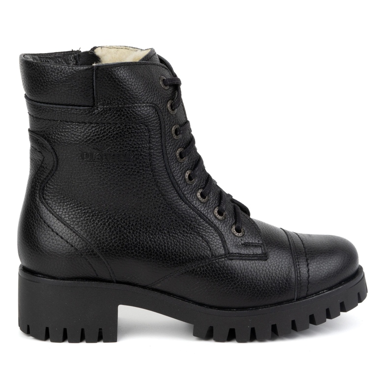 Olivier Ženske kožne čizme, izolirane, 272BB, crne boje crno